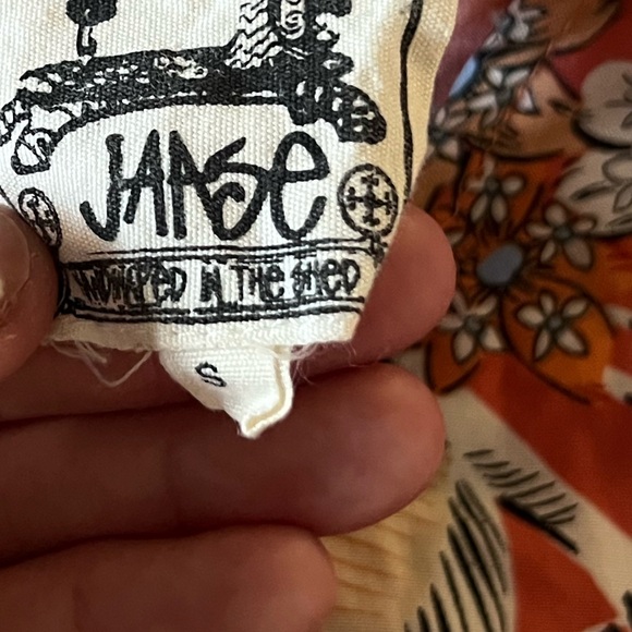 Anthro’s Jaase Boho Floral Rayon Tie Waist Midi Dress Long Sleeve Resort Size S - Picture 3 of 12